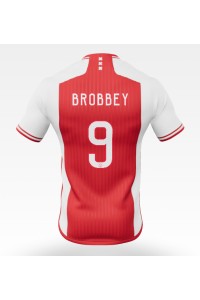 Ajax Brian Brobbey #9 Jalkapallovaatteet Kotipaita 2023-24 Lyhythihainen